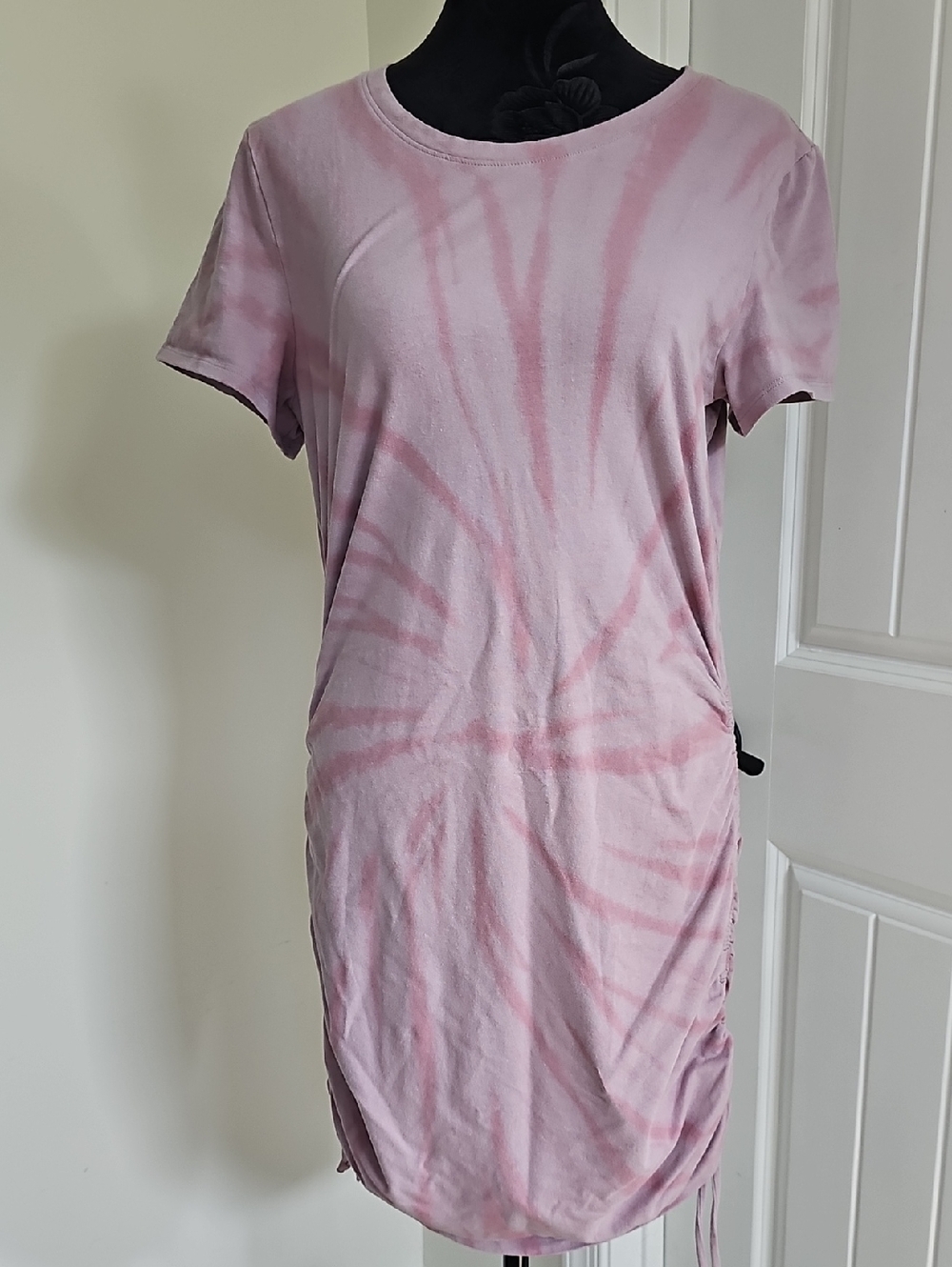 Pink Victorias Secret Pink Tie-Dye Short Sleeve Dress, Large